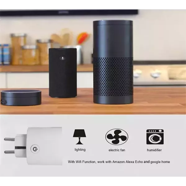 Wi-Fi Smart Plug with energy monitoring - Round shape