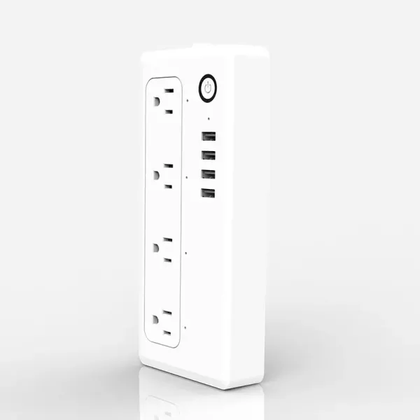 Wi-Fi electrical strip with 4 sockets and 4 USB ports - Type B plug